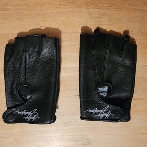 Harley-Davidson Black Fingerless Gloves